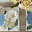 Cork Placemats Set of 4, 12"x16" Rectangular, Hydrangea Floral, Easy Clean, Thick for Kitchen & Dining Tables 4