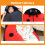 Cuscino decorativo a forma di coccinella, 60 x 100 cm, sfoderabile. 4