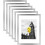 A4 picture frame set silver 6 pieces 1
