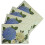 Cork Placemats Set of 4, 12"x16" Rectangular, Hydrangea Floral, Easy Clean, Thick for Kitchen & Dining Tables 1
