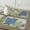 Cork Placemats Set of 4, 12"x16" Rectangular, Hydrangea Floral, Easy Clean, Thick for Kitchen & Dining Tables 6