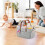 BiFandian Baby Diaper Caddy Organize, Φορητός κάδος αποθήκευσης βρεφικού δωματίου από τσόχα και 4