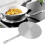 24cm Induction Heat Diffuser Plate Stainless Steel with Handle Even Heat Distribution 3Layer 5