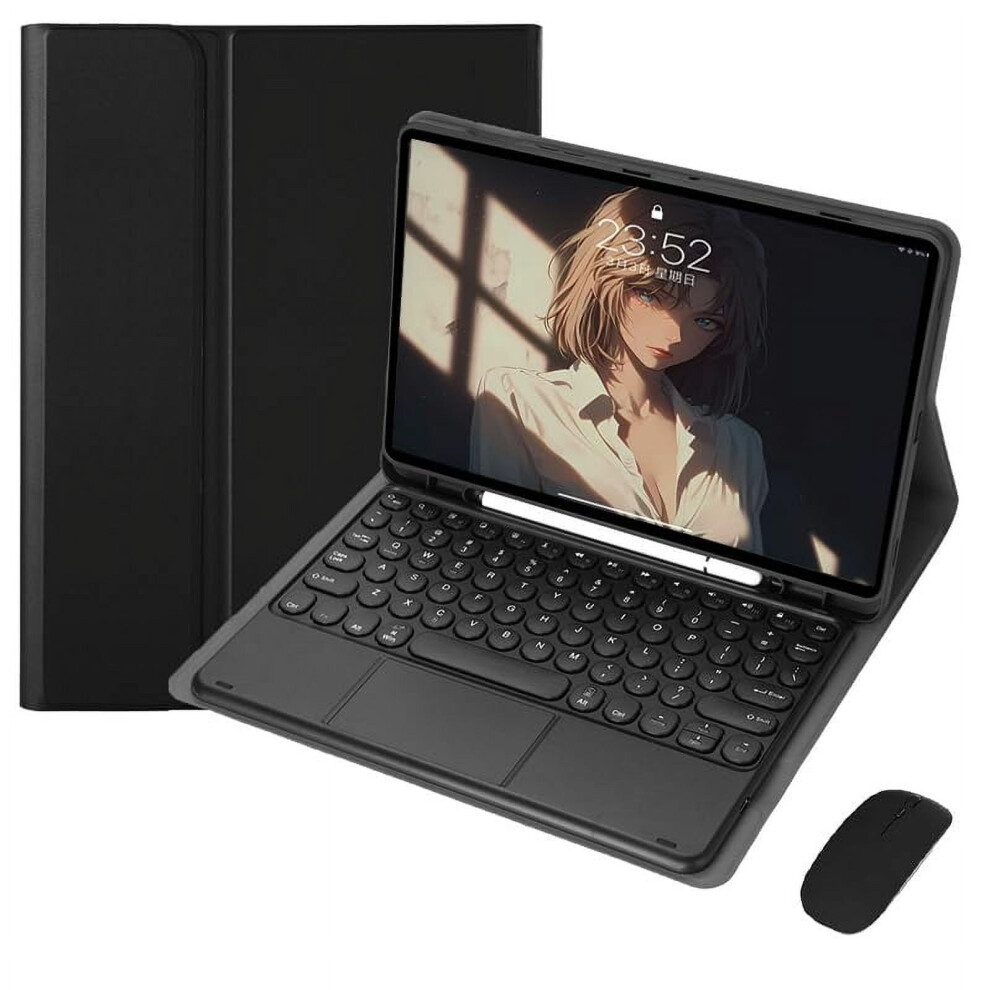 Slim Smart Keyboard Case For Ipad Mini 5/4/3 (7.9"), Detachable Keyboard & Mouse, Built-In Touchpad, Pencil Holder, Auto Sleepâ Black 9448990343409