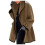 Dammode Vinter Fleecejacka Kofta Casual Trench Coat 3