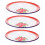 Lot de 3 assiettes à salade en émail, vaisselle en émail pour le camping 4