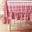 Rød og hvit gingham-duk med rysjer 120 x 60 tommer 100 % 4