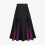 Φούστα Steampunk Gothic Flowy Maxi για γυναίκες – Vintage γραμμή Α, ψηλή μέση, πλισέ, μωβ, Plus Size, 1