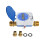 Tuya Zigbee  Ultrasonic Water Meter Dn25Mm Lcd Display Ip68 Works Water Quantity Flow Consumption Measurement 1