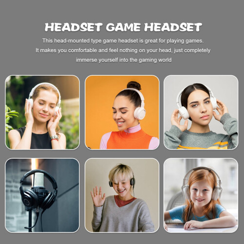 Umærkede hovedtelefoner Komfortable gamingheadset 20,00X20,00X5,00CM Sort 2