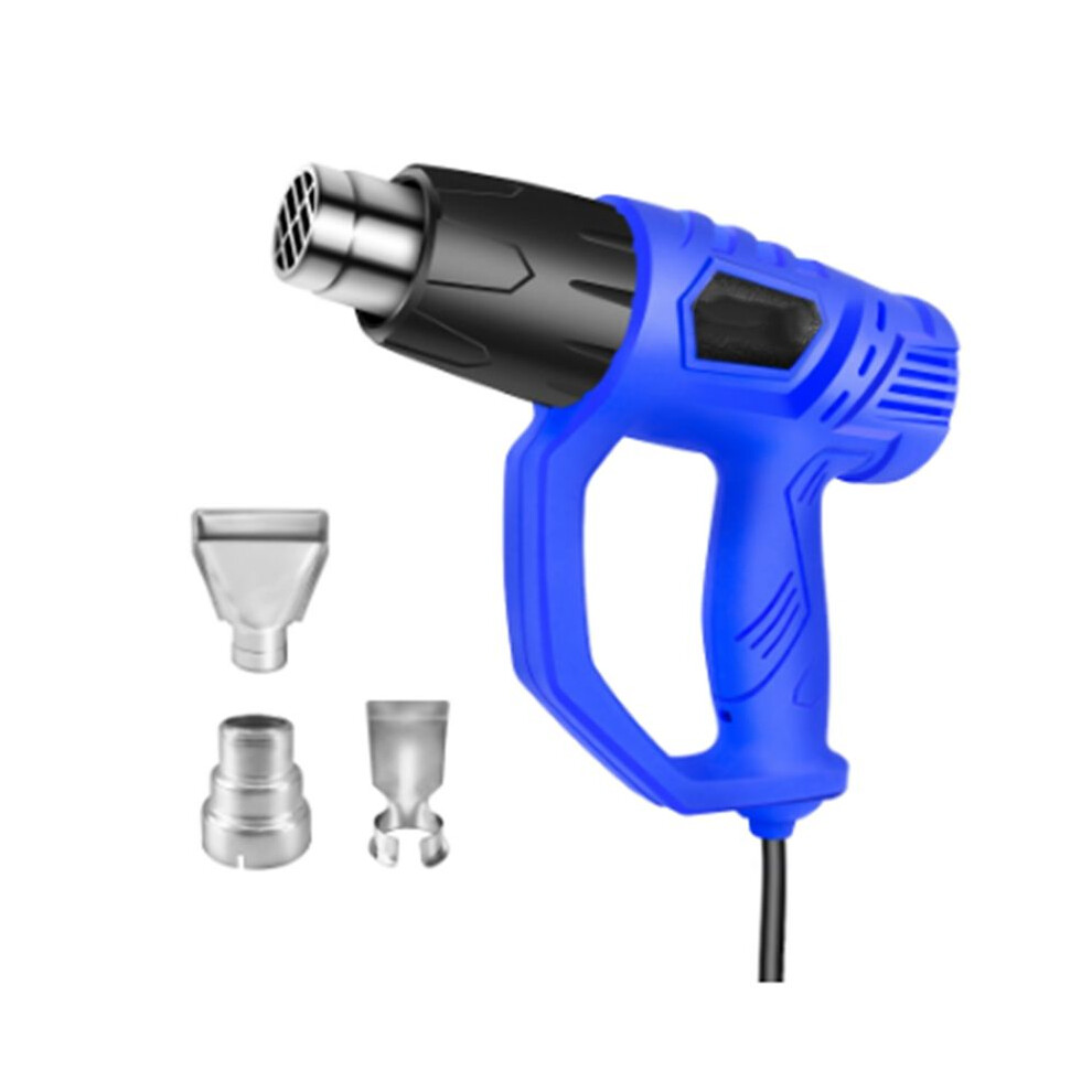 3 Nozzles Heat Gun, Adjustable Temperature, Suitable For Diy, Stripping Paint, Shrinking Pvc Drying Crafts,Eu Plug 6033646912776