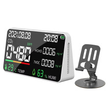 Air Quality Monitor CO2 HCHO TVOC Tester USB Rechargeable Room Temperature Humidity Meter Gas Analyzers