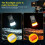 V20 Keychain EDC LED Flashlight Rechargeable Magnetic Buzzer Work Light Type-C Lamp for Camping & Outdoor 7
