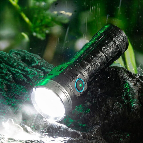 8-Core Strong Light High-Power Flashlight Outdoor Waterproof LED Flashlight USB-C Rechargeable Flashlight 1