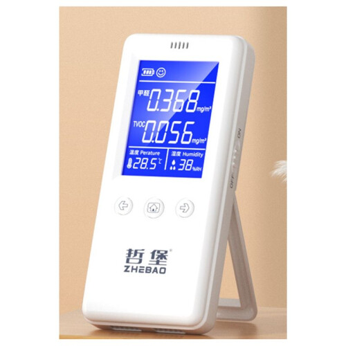 ZHEBAO Luchtkwaliteitstester, Luchtkwaliteitsmonitor Binnen, (HCHO) Formaldehydedetector, Sensor, Detectie en Test Binnenvervuiling 1