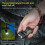 V20 Keychain EDC LED Flashlight Rechargeable Magnetic Buzzer Work Light Type-C Lamp for Camping & Outdoor 5