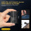 V20 Keychain EDC LED Flashlight Rechargeable Magnetic Buzzer Work Light Type-C Lamp for Camping & Outdoor 4