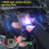 V20 Keychain EDC LED Flashlight Rechargeable Magnetic Buzzer Work Light Type-C Lamp for Camping & Outdoor 9