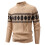 Hässliche Weihnachtspullover für Herren, Winterpullover aus Jacquard-Strick, lässiger Langarmpullover, weich, bequem, warm, modische 1