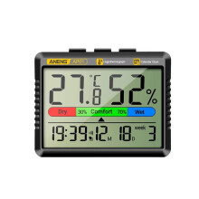 ANENG AP01 Thermohygrometer Electronic Clock Multiscene Measurement High Definition Screen Digital Air Thermometer Hygrometer