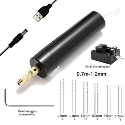 Micro-Type Hand Drill Small Electric Grinder Drilling Electric Polishing Tool DIY Drilling Electric Tool 1