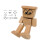 Wooden Bobblehead Man Desktop Ornament 1 piece 6