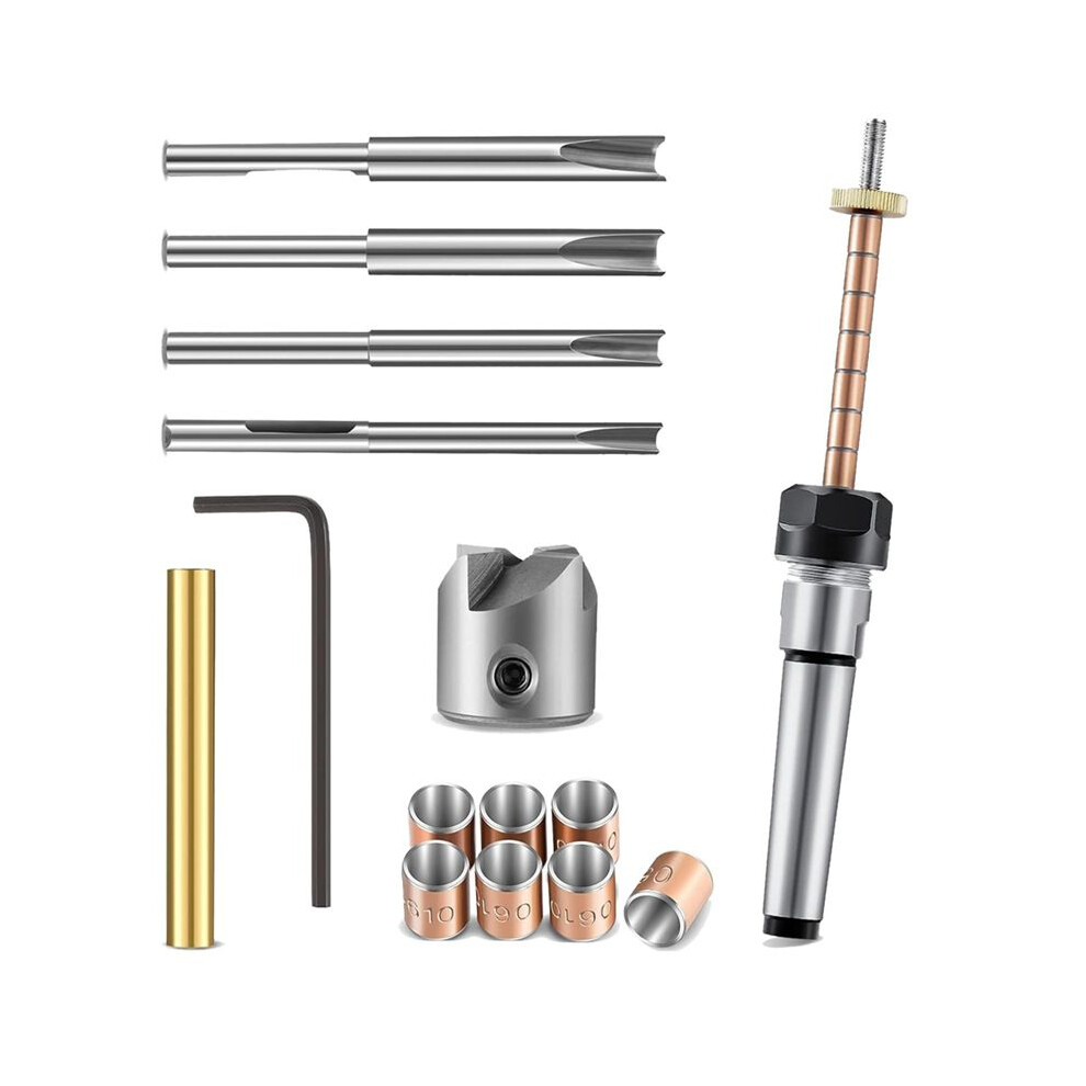 8Pcs Pen Turning Mandrel, Wood Turning PenBarrel Kits, 7mm Drill Bit and Pen Mandrel for Wood Lathe