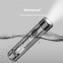 Lampe de Poche Porte-Clés LED COB, Résistante Aux Chutes, Ultra Compacte, Piles Incluses, Petite Lampe de Poche Rechargeable