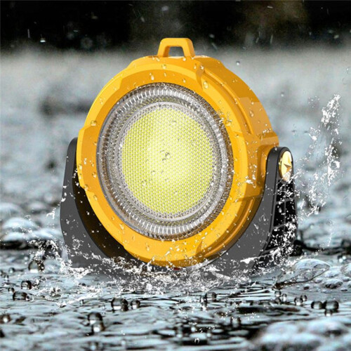 Solar Rechargeable COB LED Flashlight - Multi-Functional Portable Lamp with Magnetic Tail & Emergency Lighting Features 1