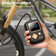 Tire Inflator Portable Air Compressor, Cordless Air Pump with LED Light Auto-Off for Car Motorcycle Bicycle Balls