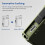Flashlight, G5 Edc Light 400 Lumens, Rechargeable Pocket-Sized Flashlights High Lumens,Magnetic Base  Green 3