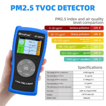 HOLDPEAK -5800M Monitor Professionale Della Qualità 'Aria Rilevatore di Particelle PM2.5 per Ambienti Industriali e Decorativi
