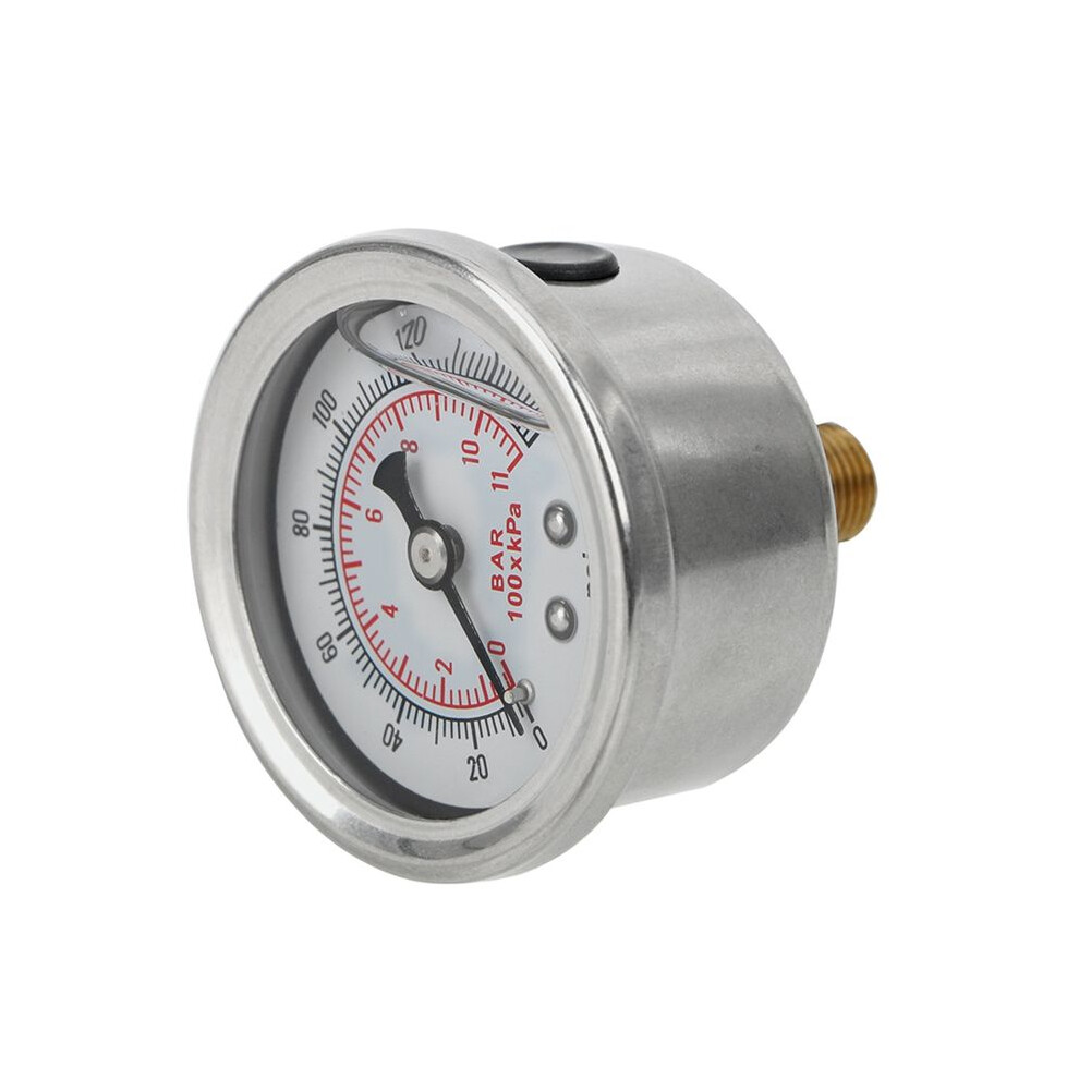 Oil Pressure Gauge Liquid Tester Monitoring System Liquid 0-160 Psi 1/8 Npt Fuel Pressure Gauge Meter 4713374400166