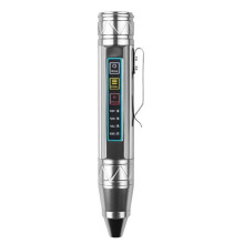 1366 Pen UV Flashlight Stepless Dimming Light Money Detector Lamp Torch Lantern Mineral Cat Fluorescent Silver