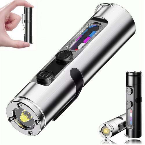 Taclight  Survival Flashlight 500 Lumens Rechargeable EDC Flashlight Waterproof Pocket Keychain Flashlights A 2