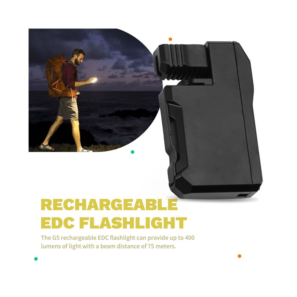 G5 Rechargeable Edc Flashlight, 3 Modes 400 Lumens G5 Edc Flashlight,Portable Flashlights, Waterproof With Rgb 6032767125270