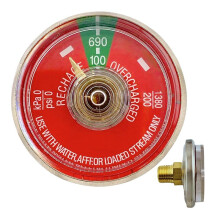 50PCS 1-100PSI Pressure Gauge for Portable Water Fire Extinguishers Fits for Amerex, Ansul 1/8inch NPT Thread