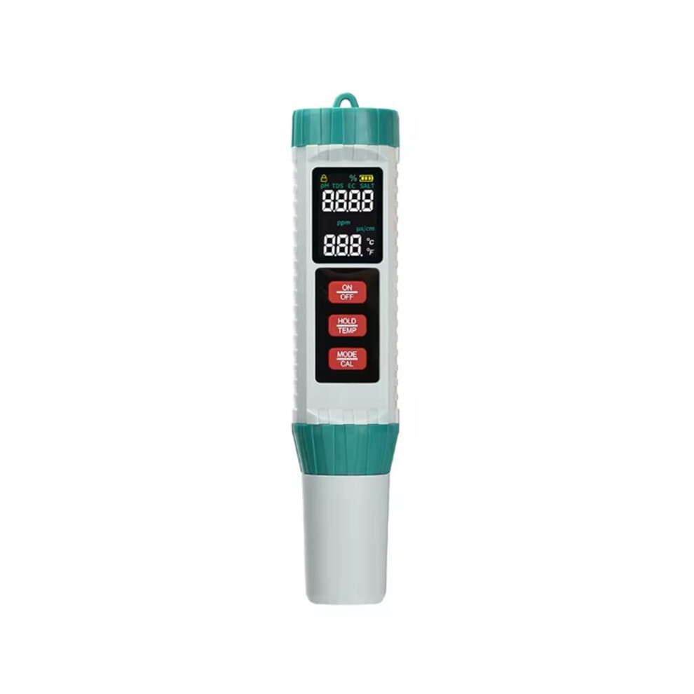 Digital Chlorine Meter Ph Tester 5 In 1 Ph/Ec/Tds/Salt/Temp Tester Water Quality Analyzer For Swimming Pool Detector 4712760133503