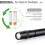 UV Flashlight for UV Glue Curing Light,Rock and Mineral Fluorescent Glowing,AC Leak Detection,Banknote Detection 6