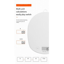 BalançA de Cozinha Digital de PrecisãO de 5KG, Compacta e Elegante, Display LED, BalançA de Cozimento de Alimentos para Cozinha, Cozimento