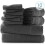 Ensemble de 6 serviettes de bain en coton peigné 700 g/m² 2