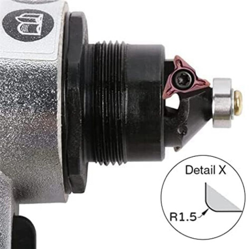 Manual Pneumatic Chamfering Machine,  Portable Linear Chamfering Power Tools, 45 Degree Metal Trimming Kit 2
