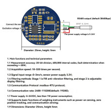 Micro-Digital Weight Signal Transmitter Digital RS485 Electronic Circuit Board for Electronic Computing Scales