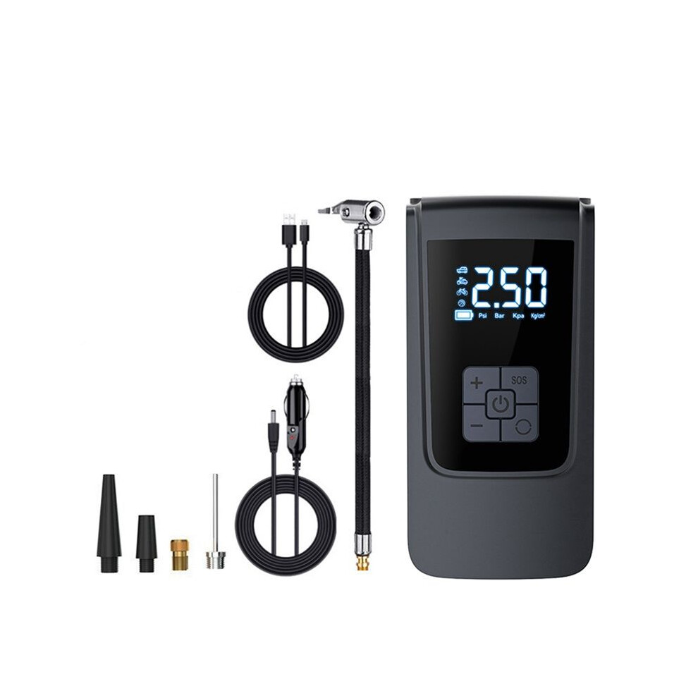 Digital Display Air Compressor Tire Inflator Cordless For Car Bicycle Tire Air Pump Portable Inflation Pump C 6033797271791