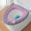 Housse de siège de toilette douce et lavable avec poignée 5