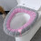 Housse de siège de toilette douce et lavable avec poignée 4