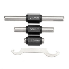4-Delige Buitenmicrometerset Machinistgereedschap 0-4 Inch 0-100 mm 4 Precisie 0,01 mm Nauwkeurigheid Hardmetalen Micrometerset