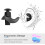 Feiona swimming earplugs silicone reusable 1 pair 3