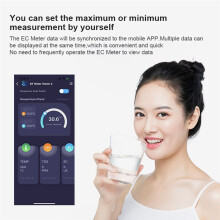 5 In 1 Water Quality Tester Digital EC TDS SALT SG TEMP Detector APP Control for Drinking Laboratory Aquarium