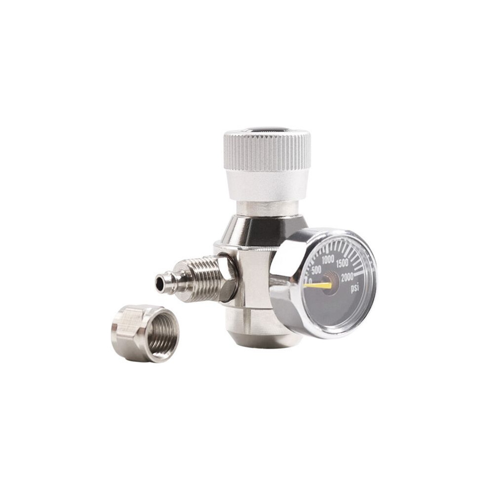 Aquarium Co2 Regulator 2000Psi Pressure Gauge For 6Mm Suction Tube 3/8-24Unf 6033792931355